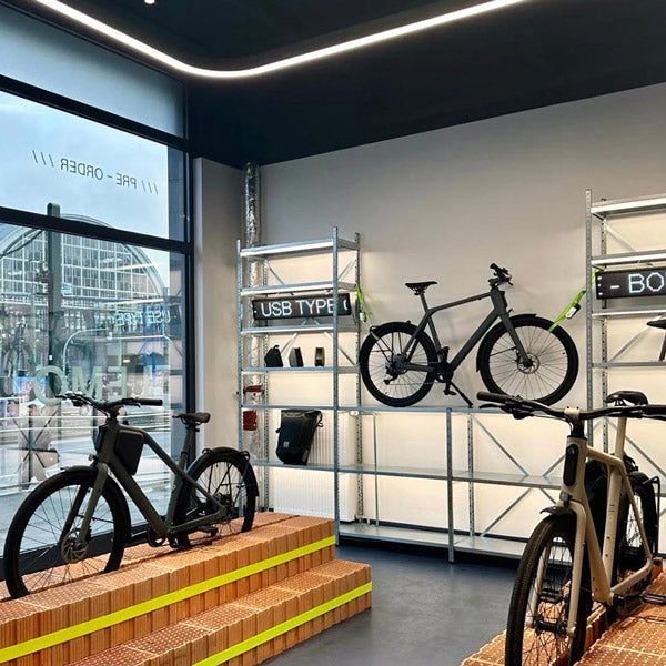 LEMMO Elektrofahrrad, Berliner Ladeninterieur